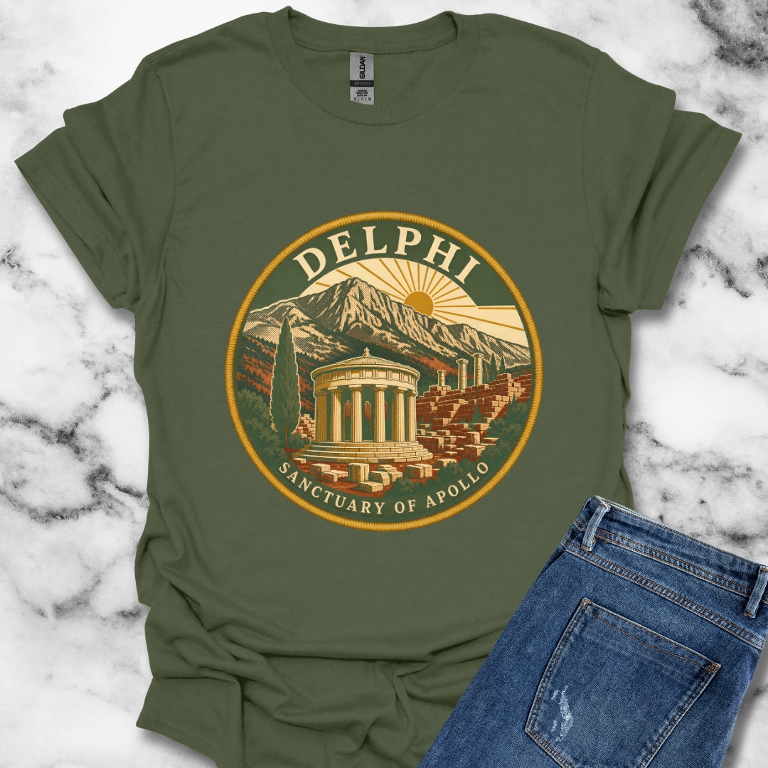 Delphi Sanctuary of Apollo Patch T-Shirt