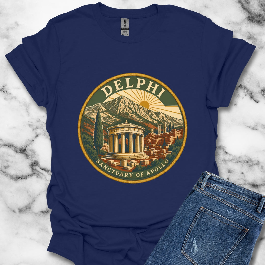 Delphi Sanctuary of Apollo Patch T-Shirt