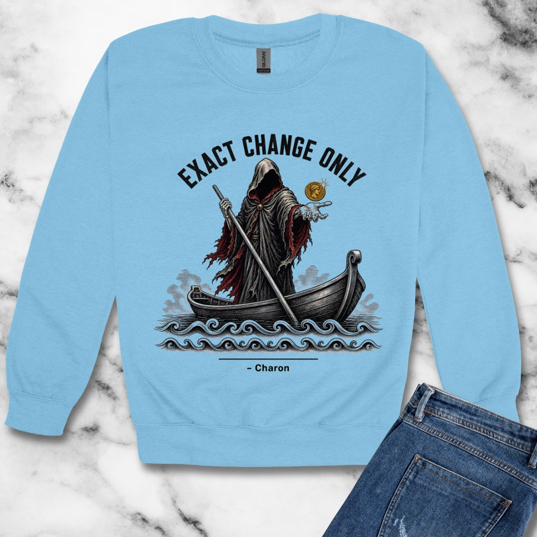 Charon Exact Change Only Unisex Heavy Crewneck Sweatshirt