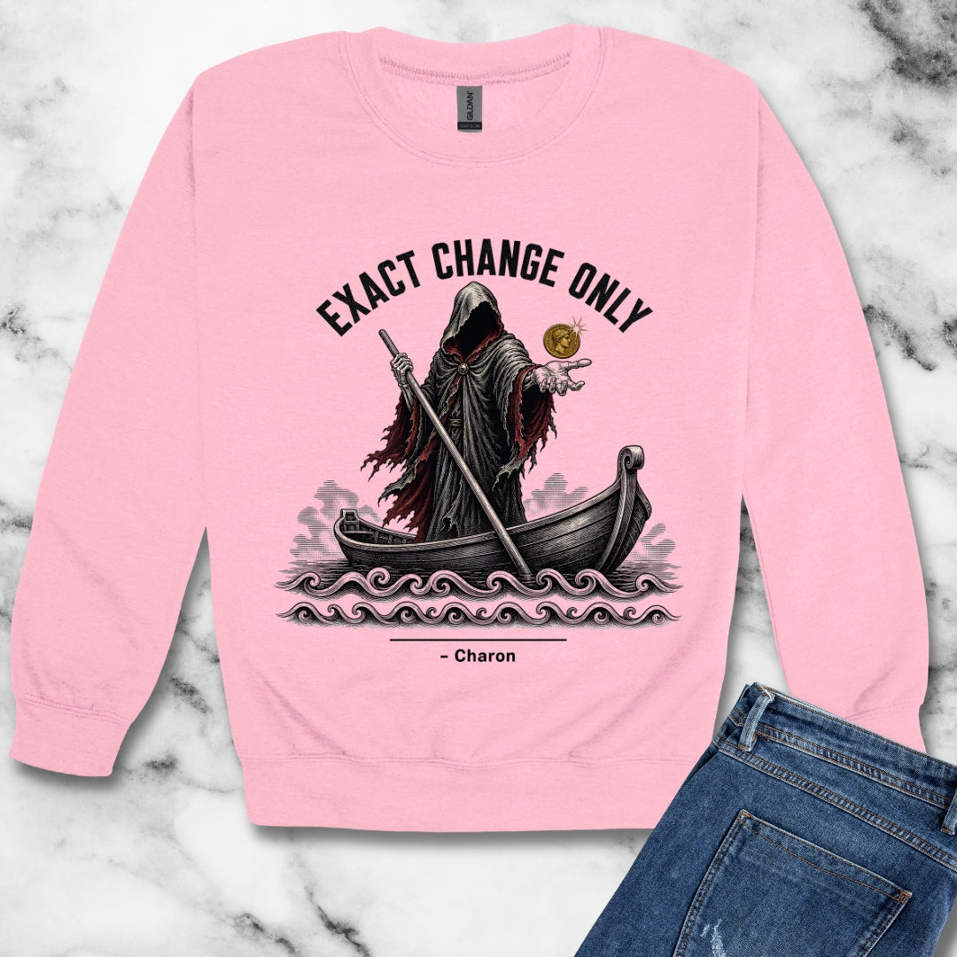 Charon Exact Change Only Unisex Heavy Crewneck Sweatshirt