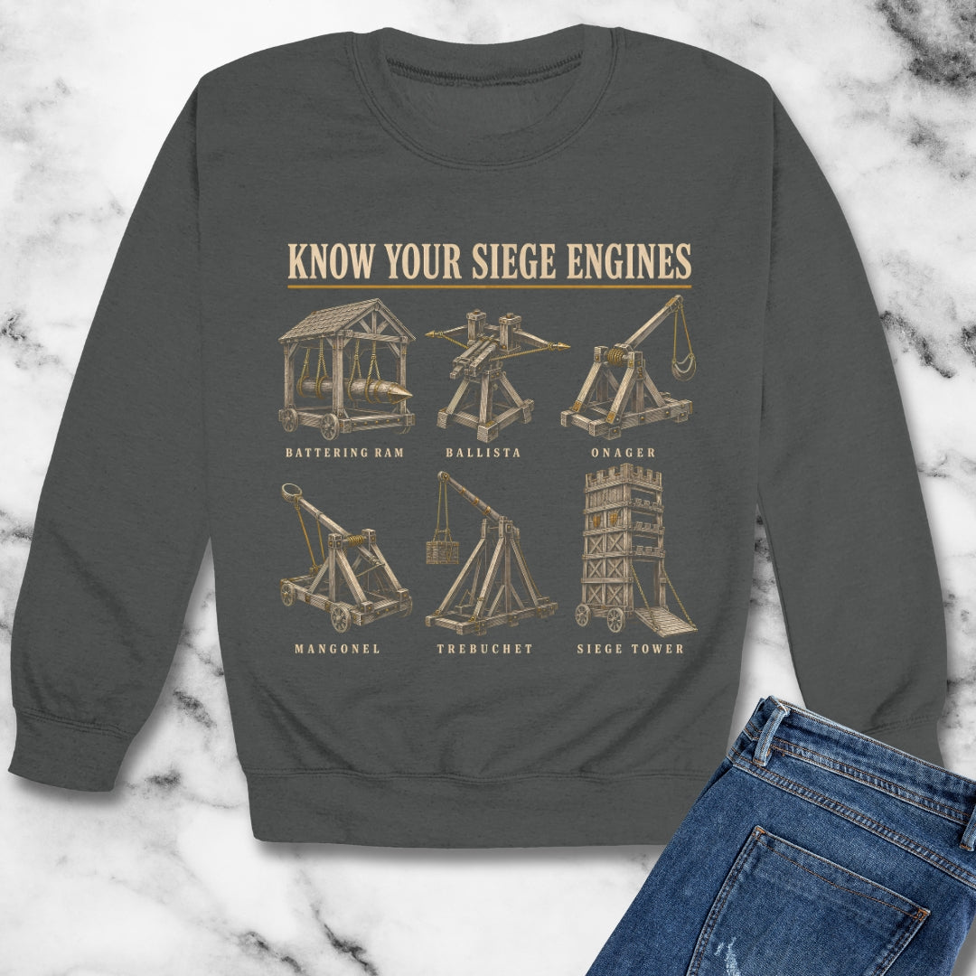 Know Your Siege Engines Unisex Heavy Crewneck Sweatshirt
