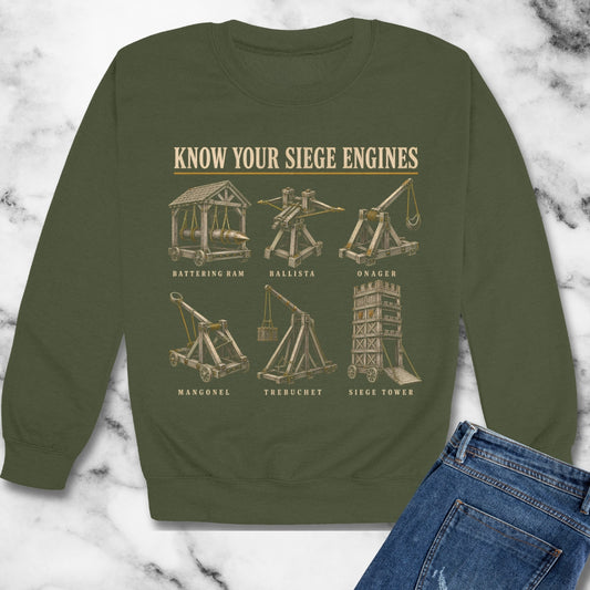 Know Your Siege Engines Unisex Heavy Crewneck Sweatshirt