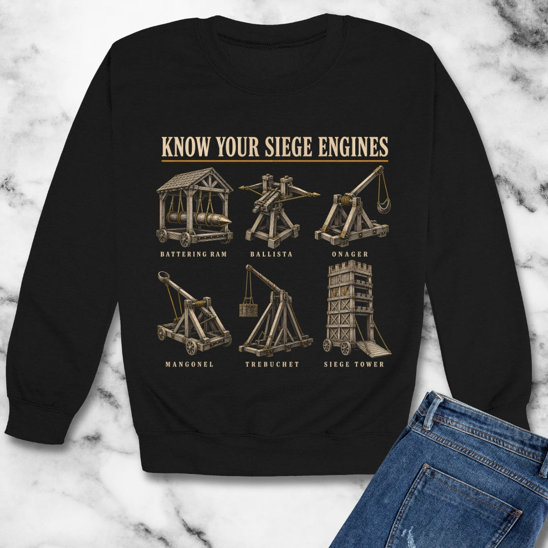 Know Your Siege Engines Unisex Heavy Crewneck Sweatshirt