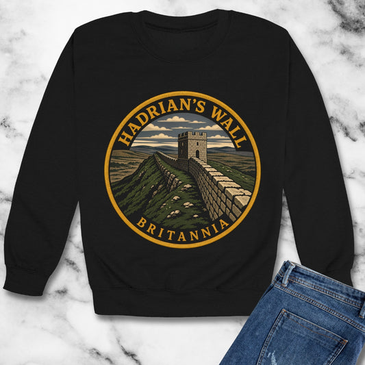 Hadrian's Wall Britannia Patch Unisex Heavy Crewneck Sweatshirt