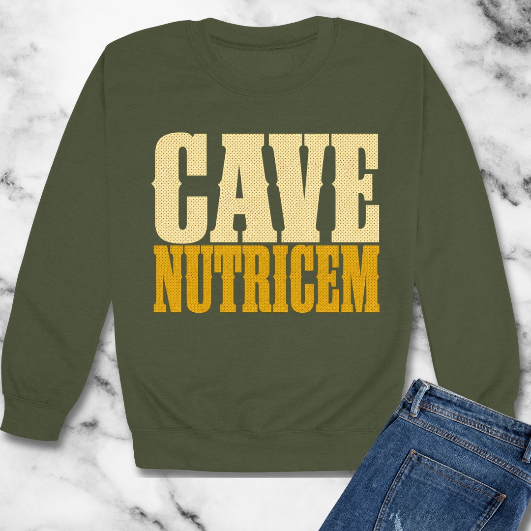 Cave Nutricem Beware the Nurse Unisex Heavy Crewneck Sweatshirt