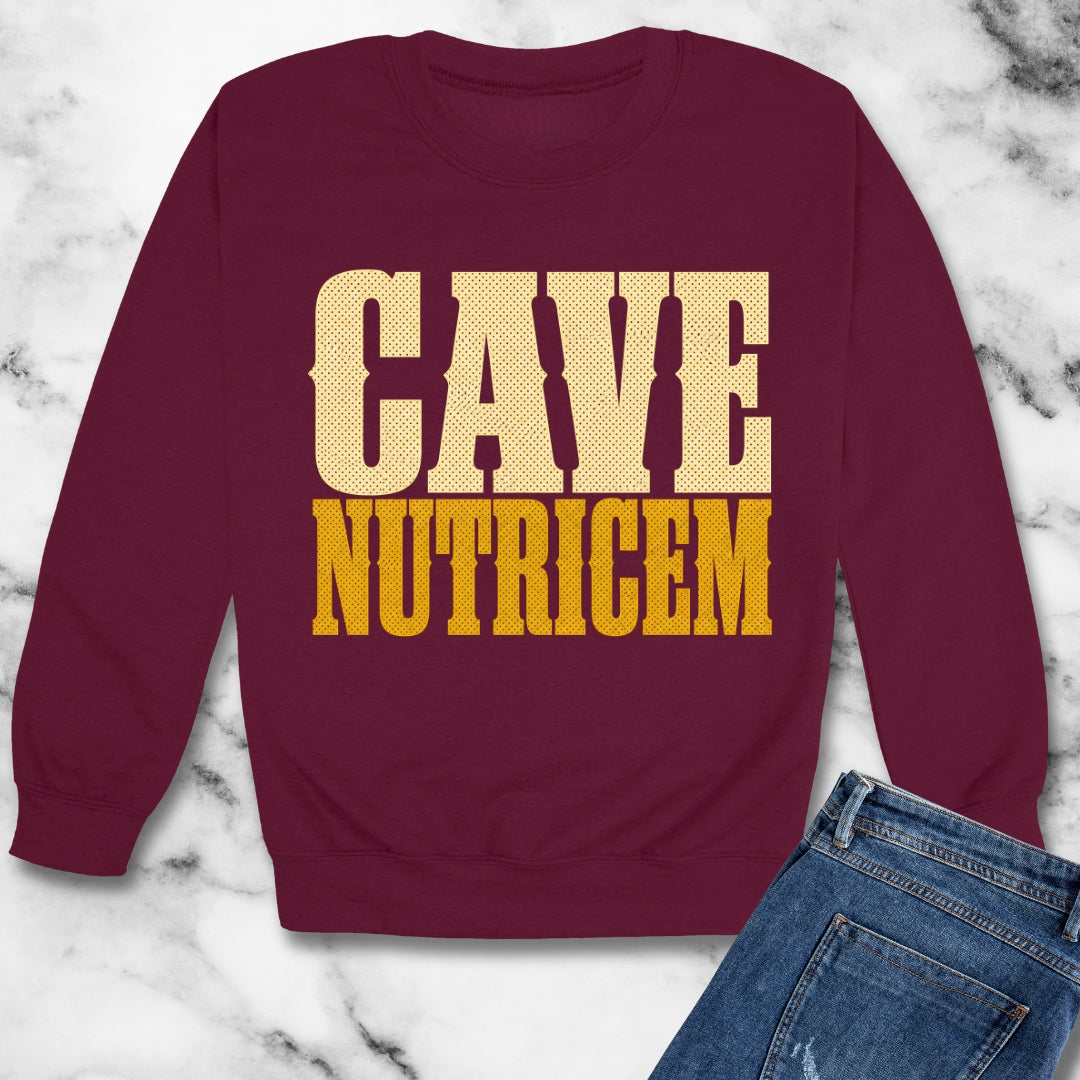 Cave Nutricem Beware the Nurse Unisex Heavy Crewneck Sweatshirt
