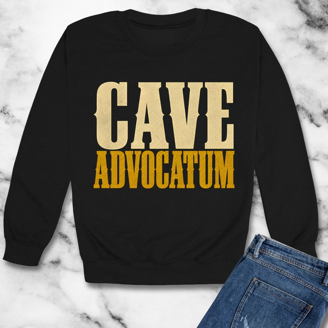 Cave Advocatum Beware the Lawyer Unisex Heavy Crewneck Sweatshirt