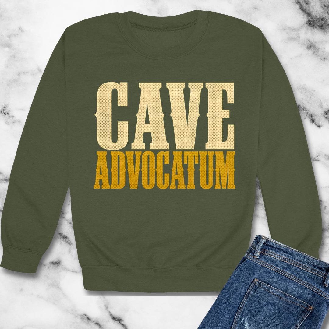 Cave Advocatum Beware the Lawyer Unisex Heavy Crewneck Sweatshirt