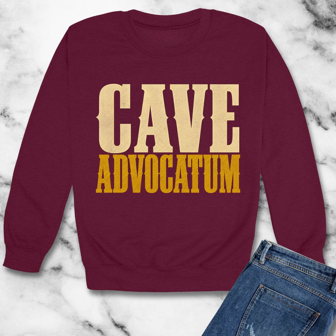 Cave Advocatum Beware the Lawyer Unisex Heavy Crewneck Sweatshirt