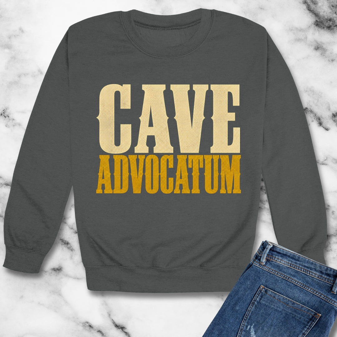 Cave Advocatum Beware the Lawyer Unisex Heavy Crewneck Sweatshirt