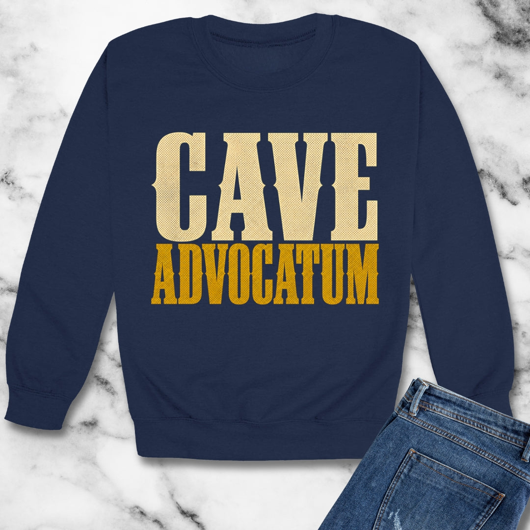 Cave Advocatum Beware the Lawyer Unisex Heavy Crewneck Sweatshirt