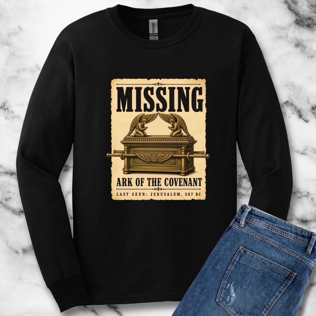 Missing Ark of the Covenant Poster Unisex Long Sleeve Tee