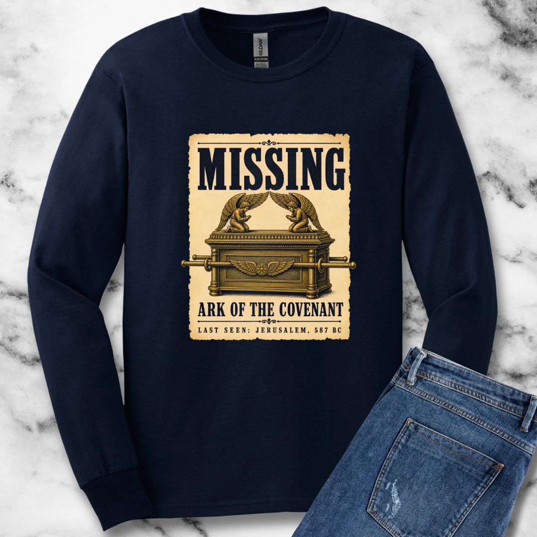 Missing Ark of the Covenant Poster Unisex Long Sleeve Tee