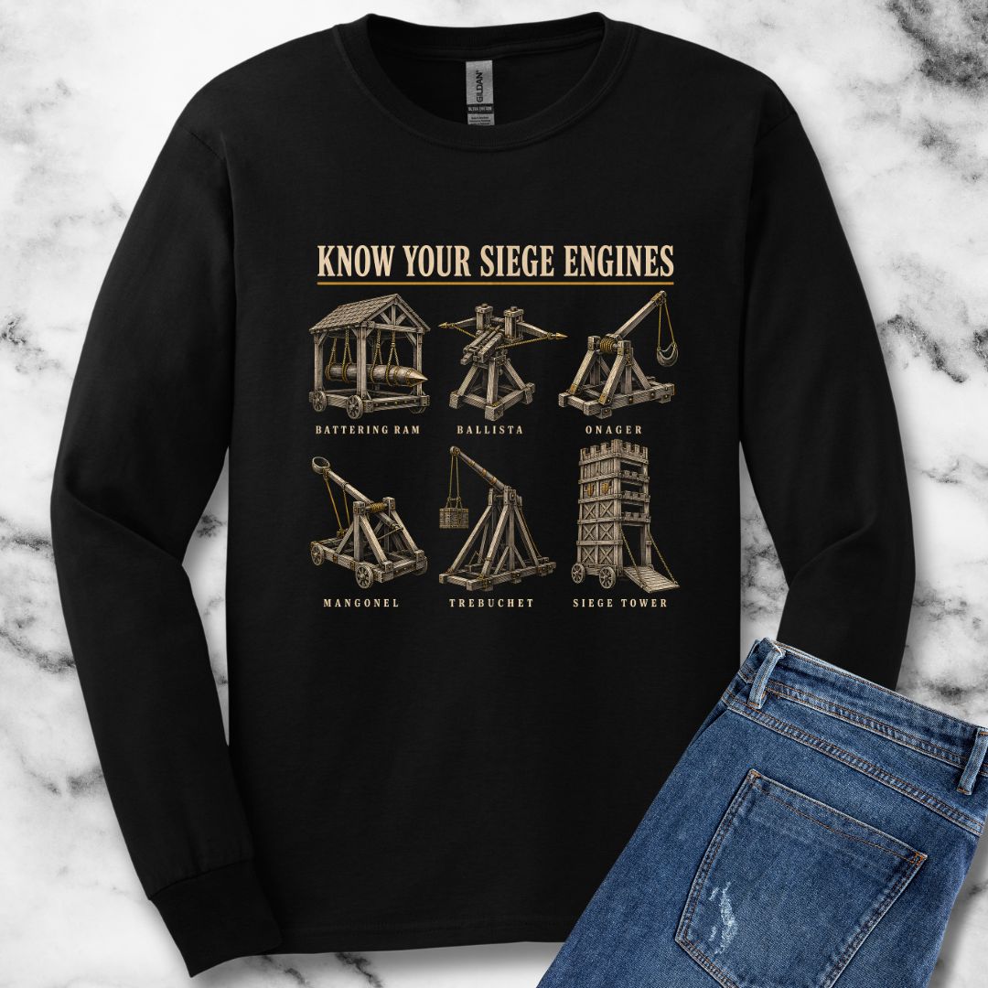 Know Your Siege Engines Unisex Long Sleeve Tee