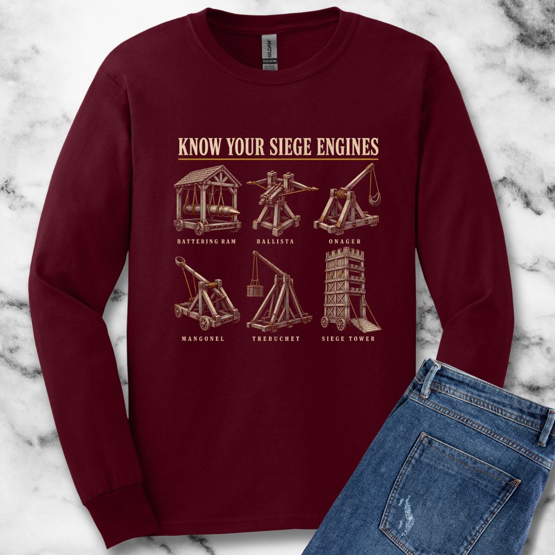 Know Your Siege Engines Unisex Long Sleeve Tee