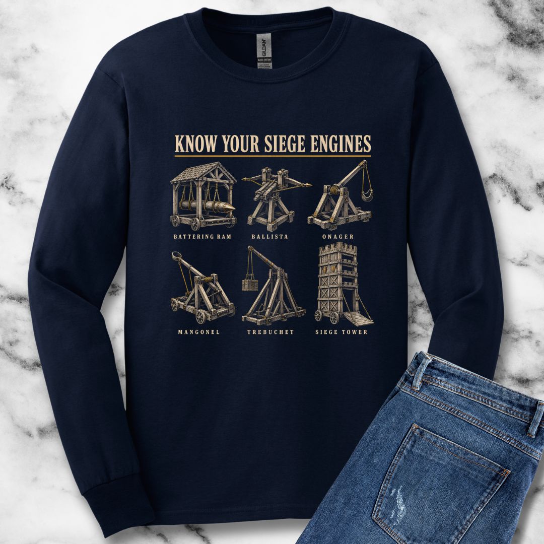 Know Your Siege Engines Unisex Long Sleeve Tee