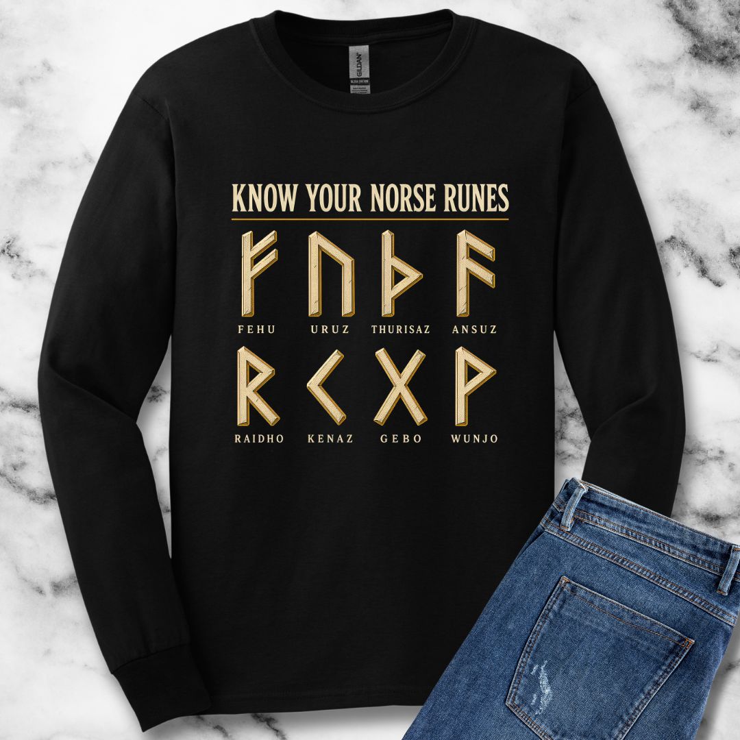 Know Your Norse Runes Unisex Long Sleeve Tee