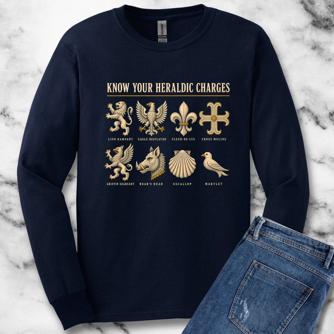 Know Your Heraldic Charges Unisex Long Sleeve Tee