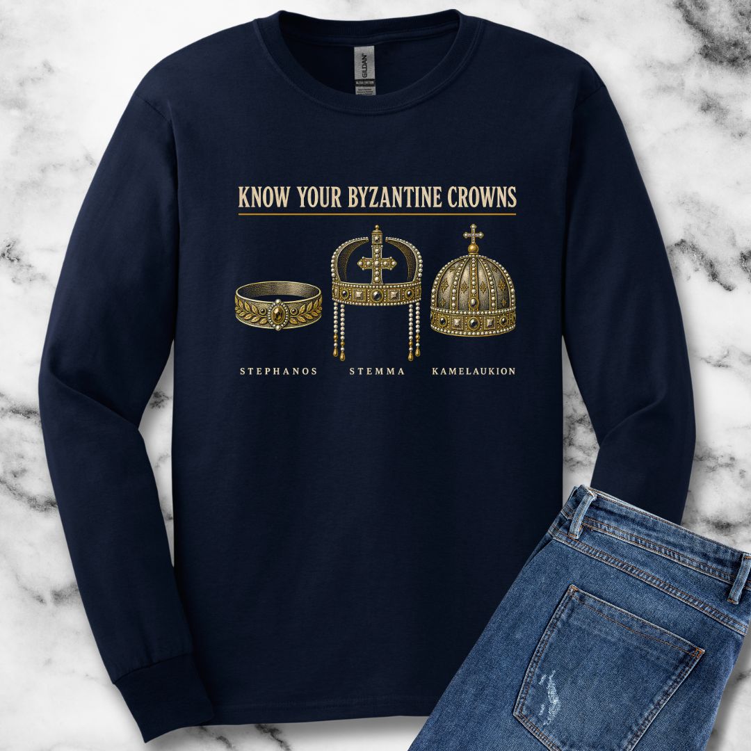 Know Your Byzantine Crowns Unisex Long Sleeve Tee