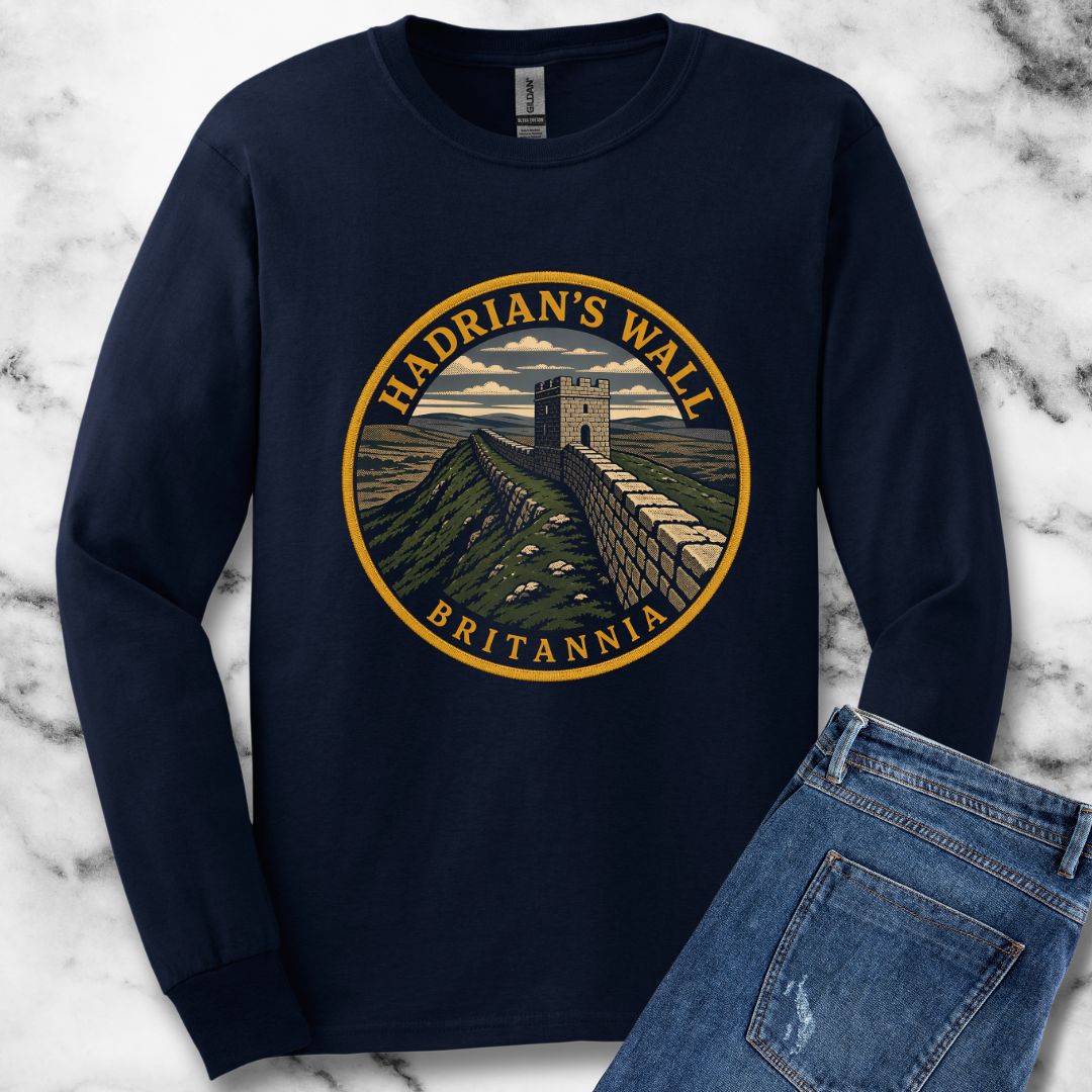 Hadrian's Wall Britannia Patch Unisex Long Sleeve Tee