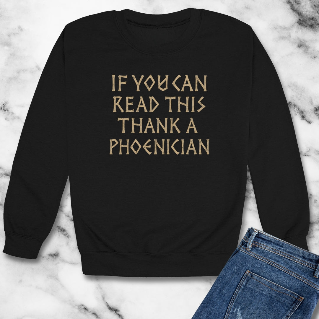 Thank a Phoenician Unisex Heavy Crewneck Sweatshirt