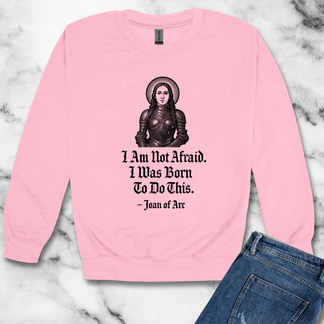Joan of Arc Born to do this Quote Unisex Heavy Crewneck Sweatshirt