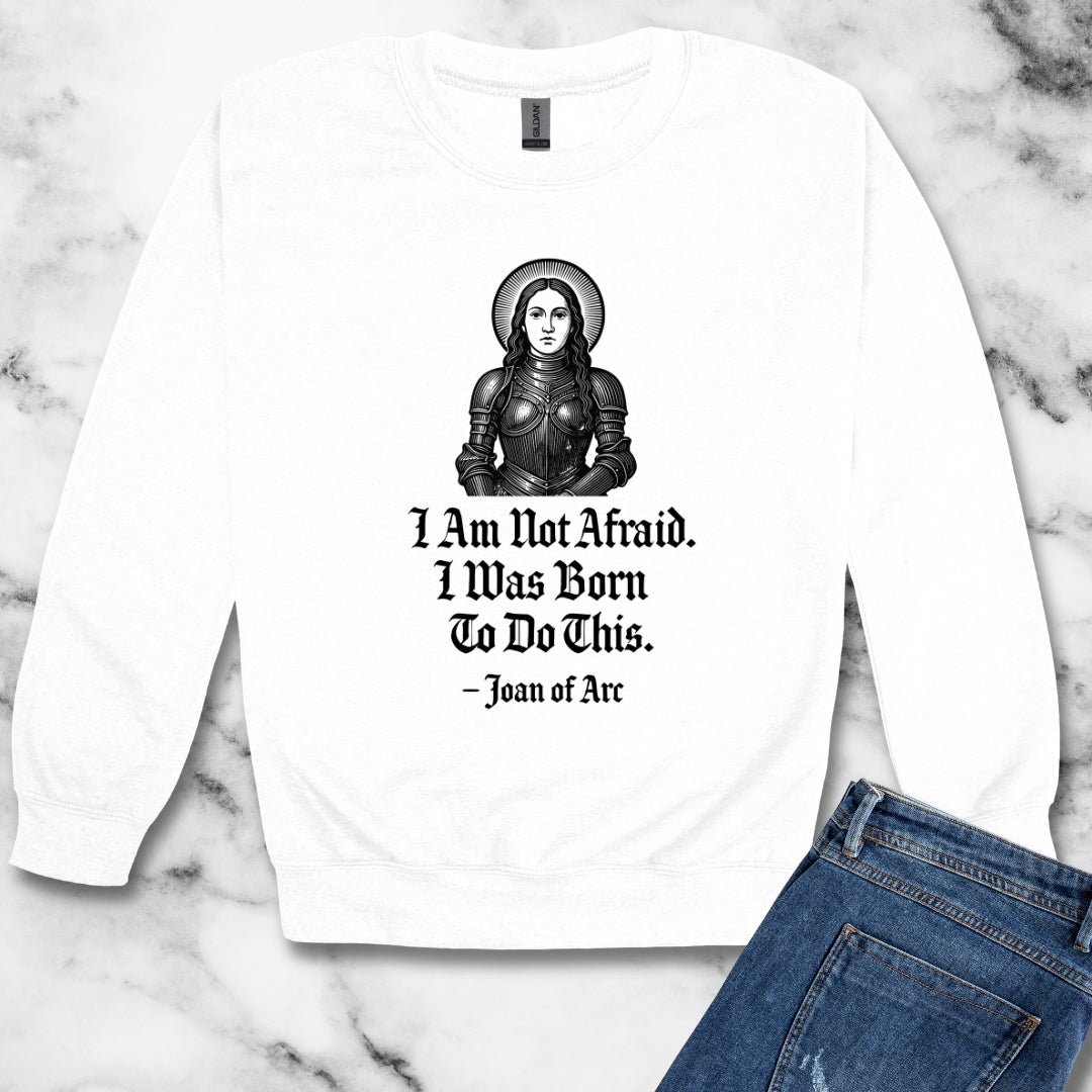 Joan of Arc Born to do this Quote Unisex Heavy Crewneck Sweatshirt