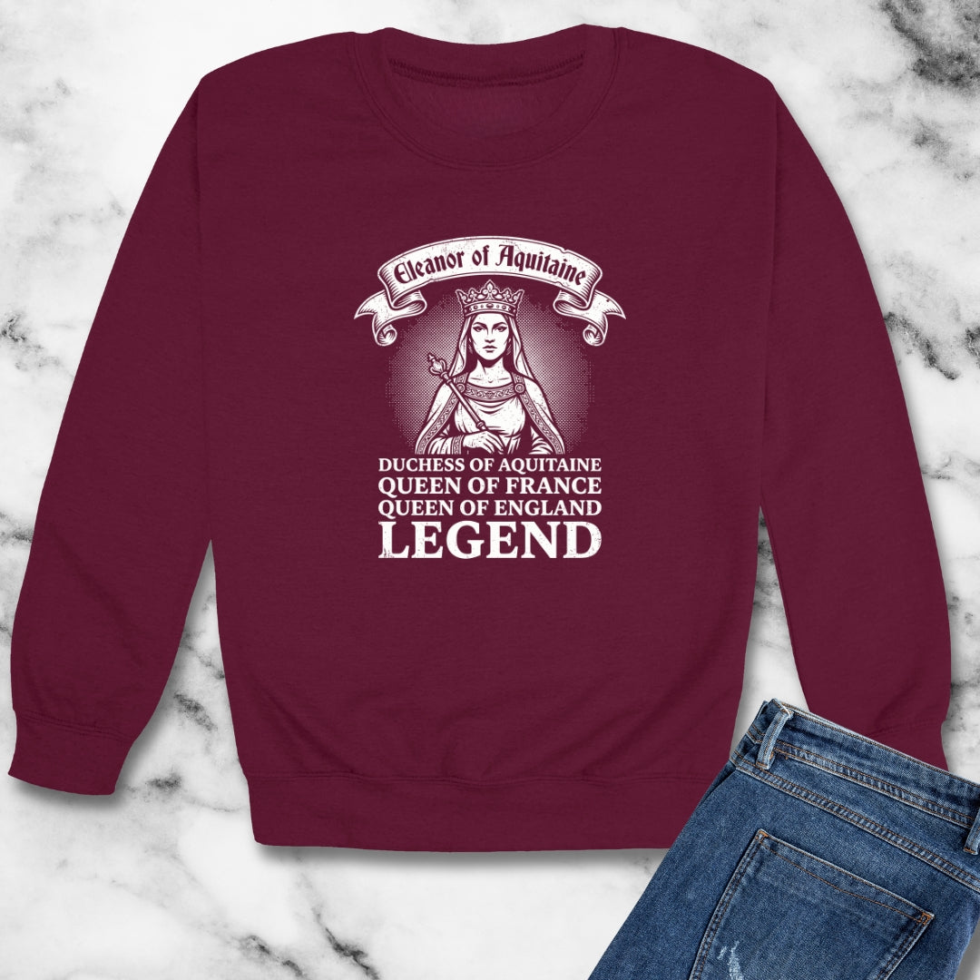 Eleanor of Aquitaine Queen Legend Unisex Heavy Crewneck Sweatshirt