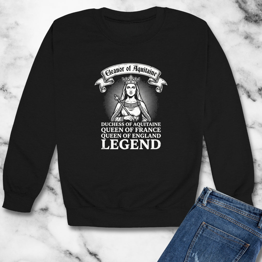 Eleanor of Aquitaine Queen Legend Unisex Heavy Crewneck Sweatshirt