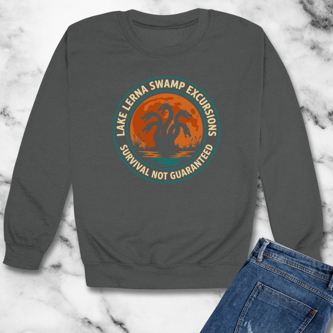 Hydra Lerna Swamp Excursions Unisex Heavy Crewneck Sweatshirt