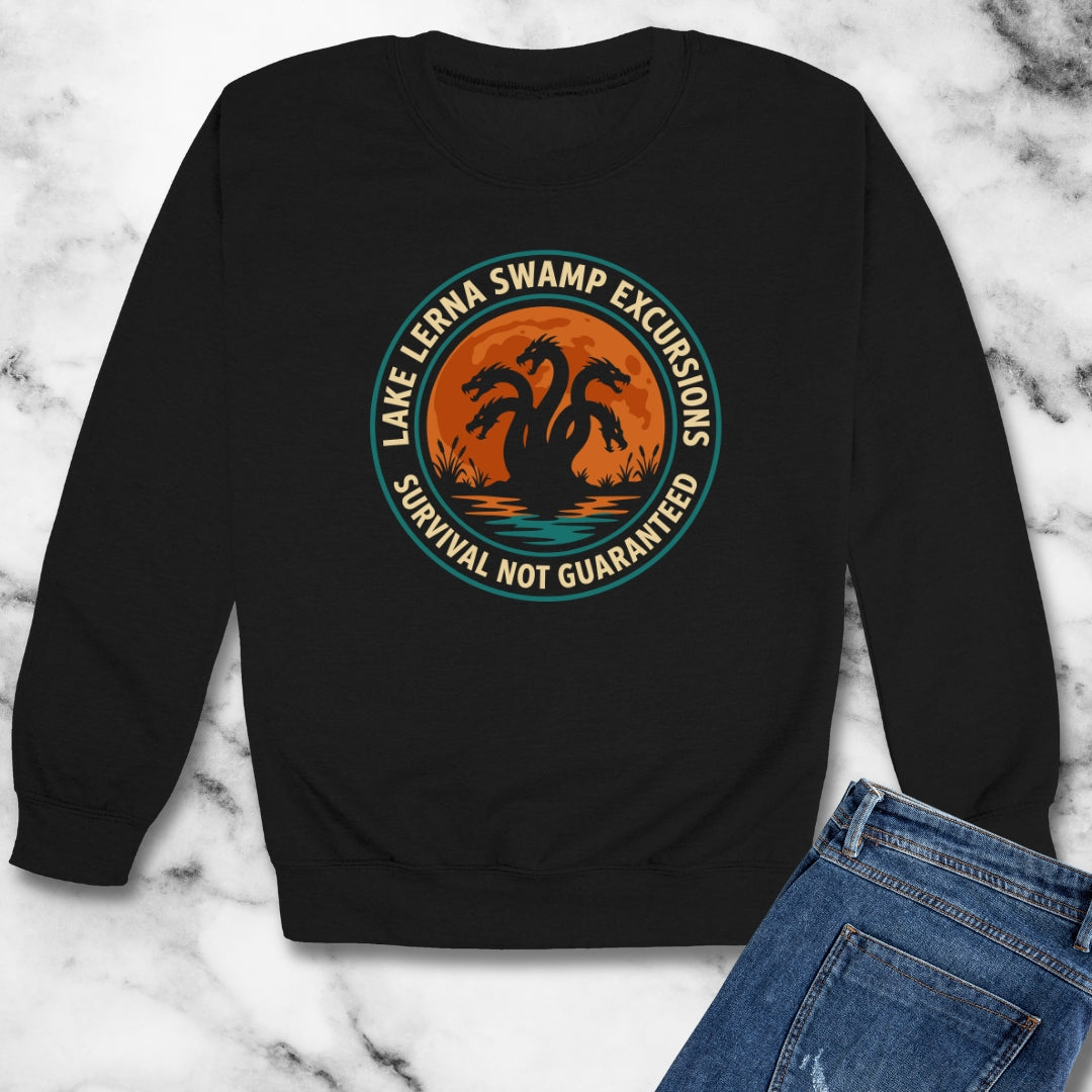 Hydra Lerna Swamp Excursions Unisex Heavy Crewneck Sweatshirt