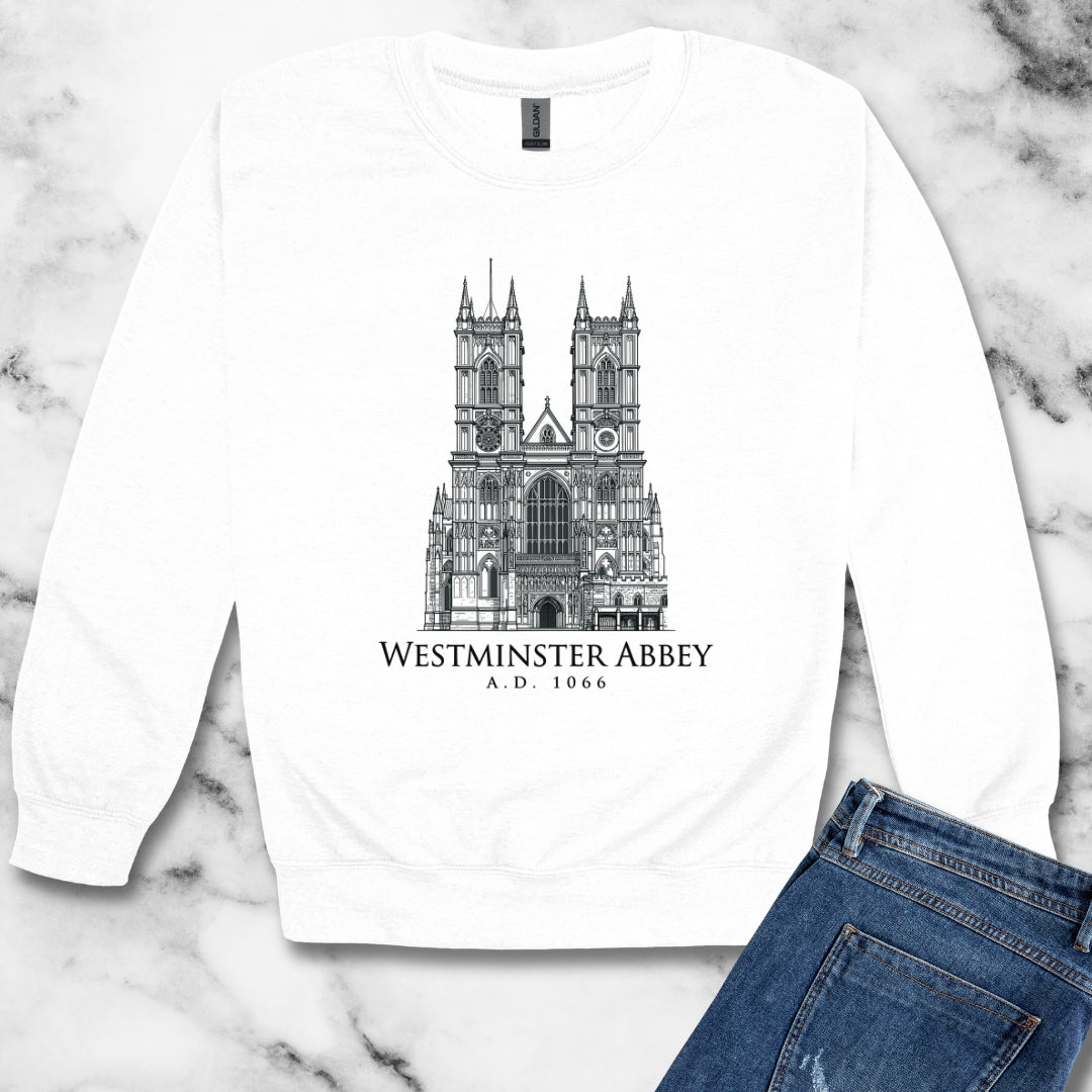 Westminster Abbey Unisex Heavy Crewneck Sweatshirt