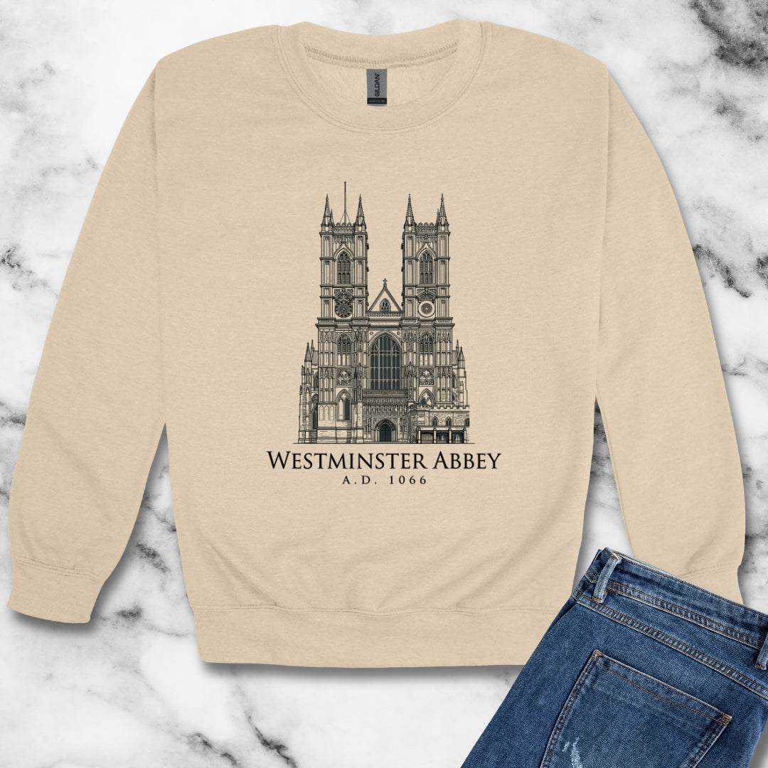 Westminster Abbey Unisex Heavy Crewneck Sweatshirt