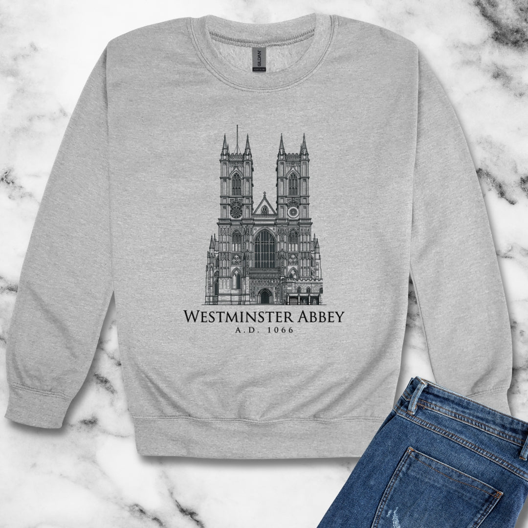 Westminster Abbey Unisex Heavy Crewneck Sweatshirt