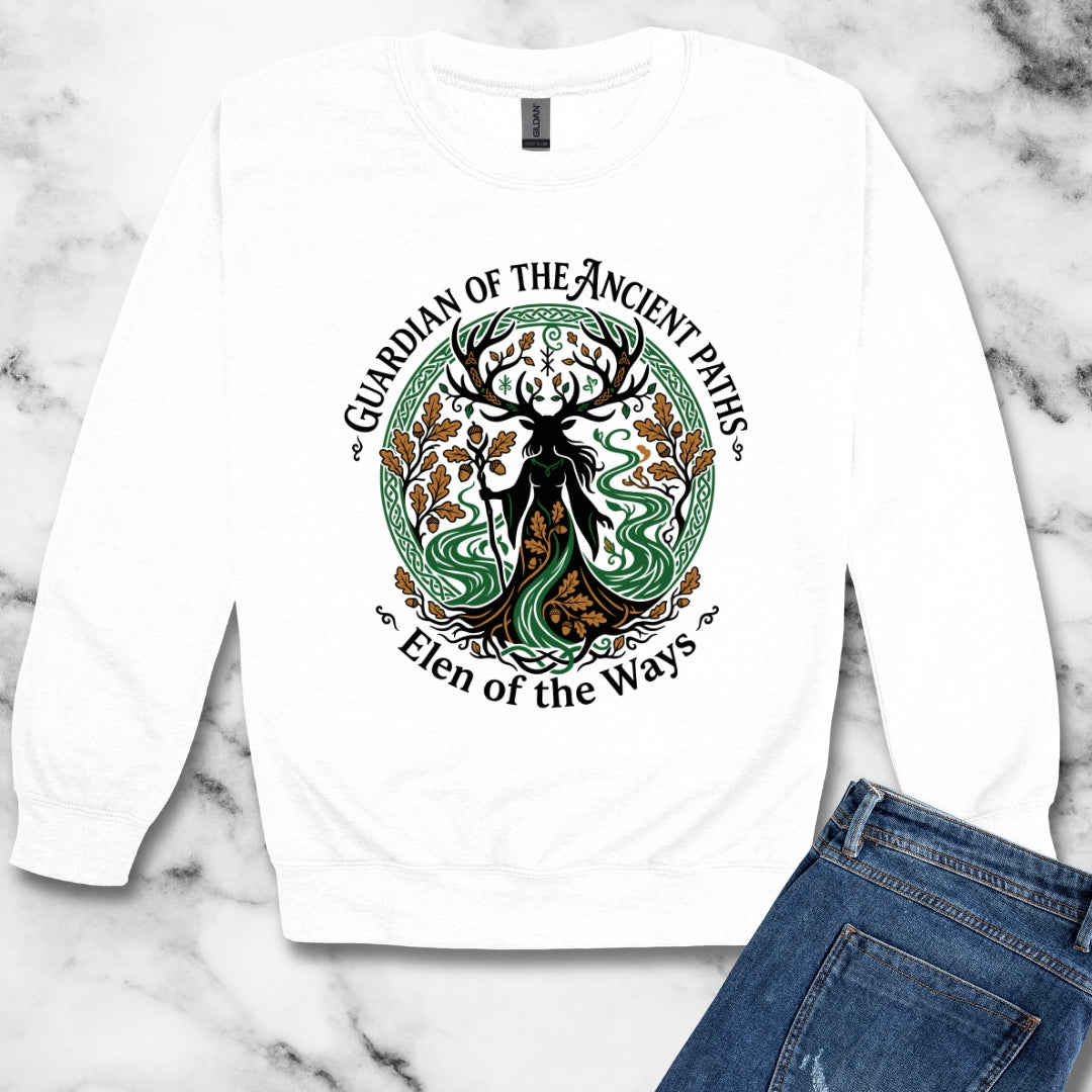 Elen of the Ways Guardian of the Paths Unisex Heavy Crewneck Sweatshirt