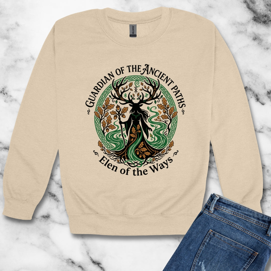 Elen of the Ways Guardian of the Paths Unisex Heavy Crewneck Sweatshirt