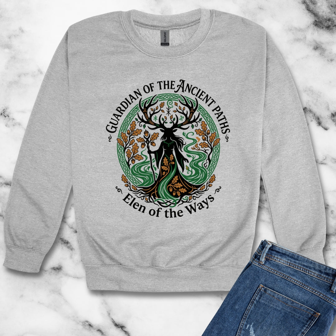 Elen of the Ways Guardian of the Paths Unisex Heavy Crewneck Sweatshirt
