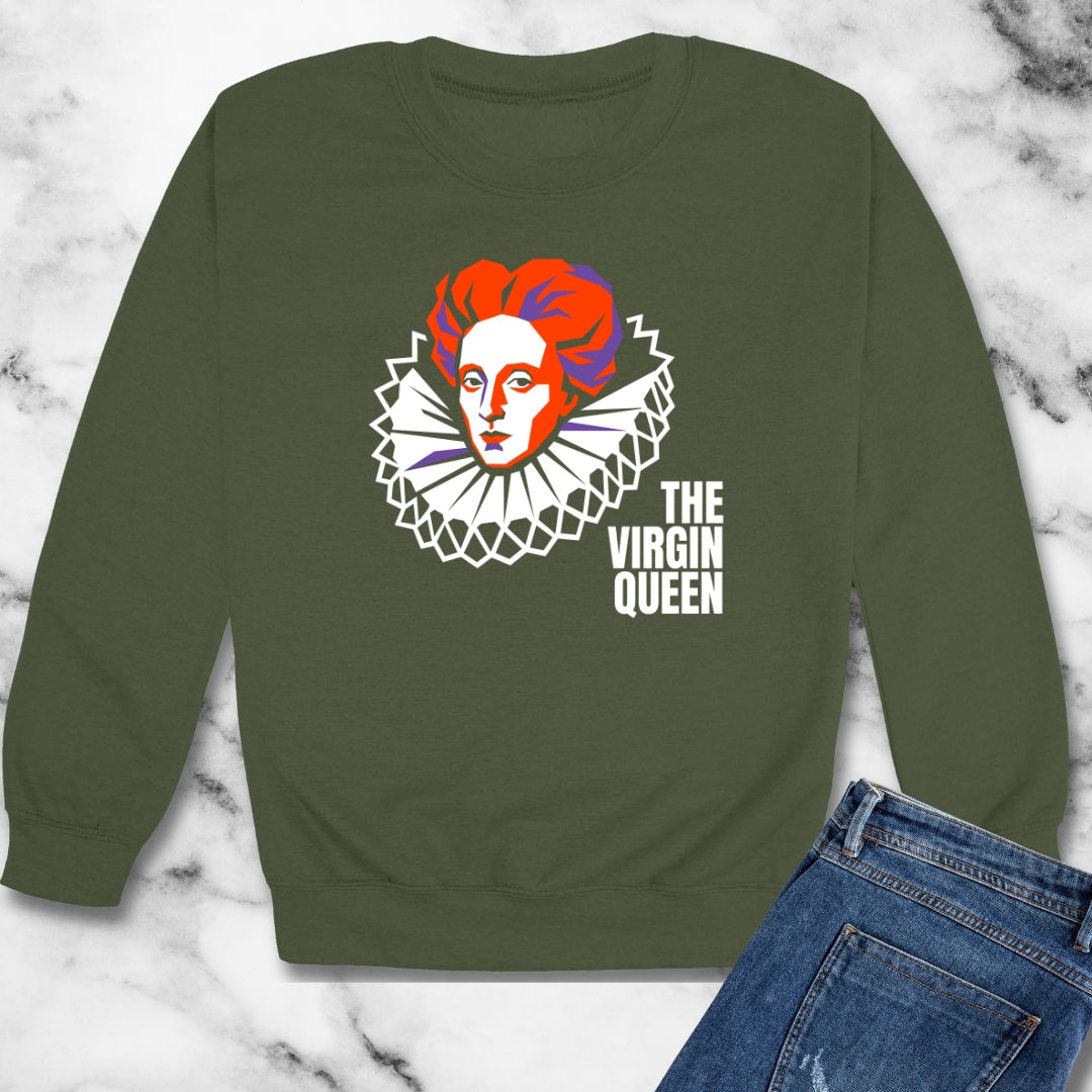 Queen Elizabeth I Virgin Queen Unisex Heavy Crewneck Sweatshirt