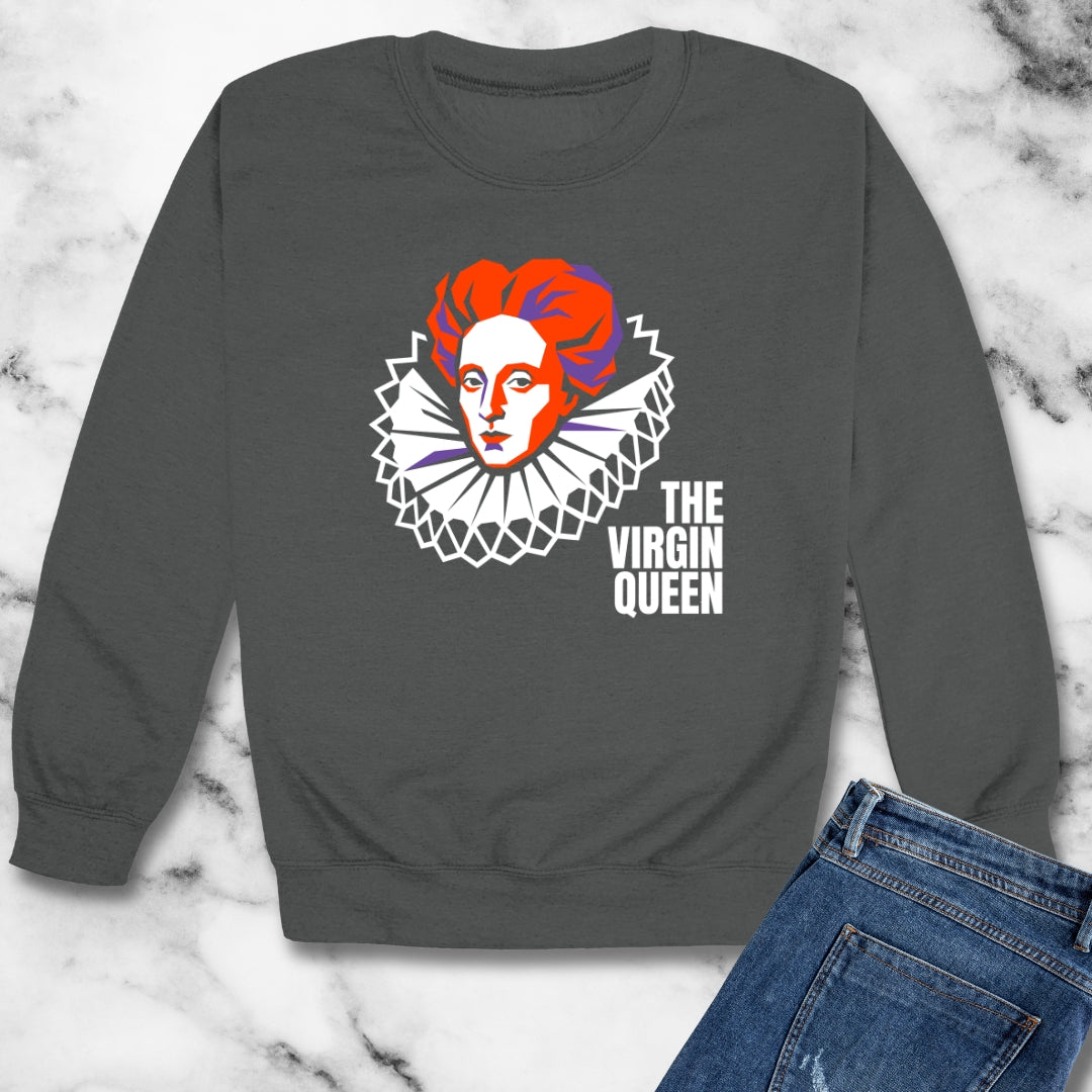 Queen Elizabeth I Virgin Queen Unisex Heavy Crewneck Sweatshirt