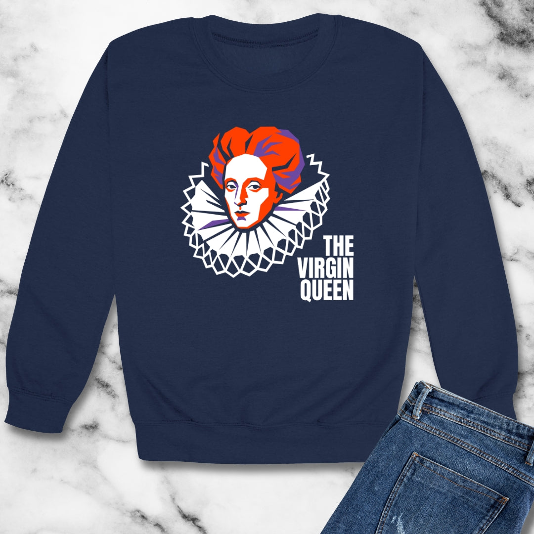 Queen Elizabeth I Virgin Queen Unisex Heavy Crewneck Sweatshirt