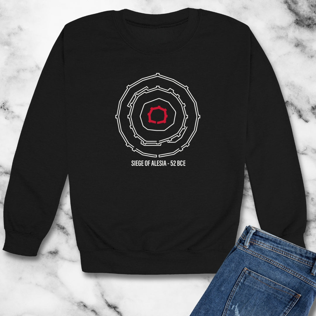 Siege of Alesia Schematic Unisex Heavy Crewneck Sweatshirt