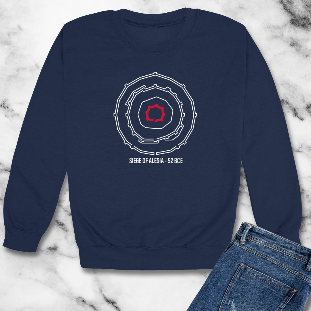 Siege of Alesia Schematic Unisex Heavy Crewneck Sweatshirt