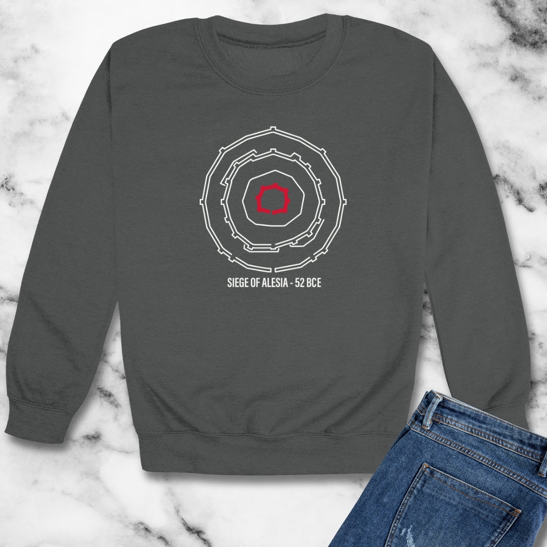 Siege of Alesia Schematic Unisex Heavy Crewneck Sweatshirt