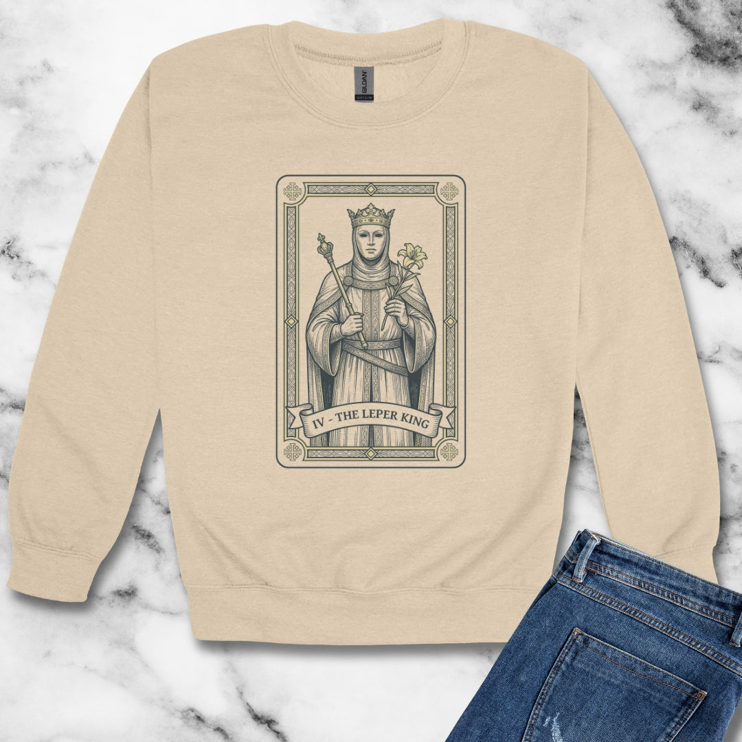 Baldwin Leper King Unisex Heavy Crewneck Sweatshirt