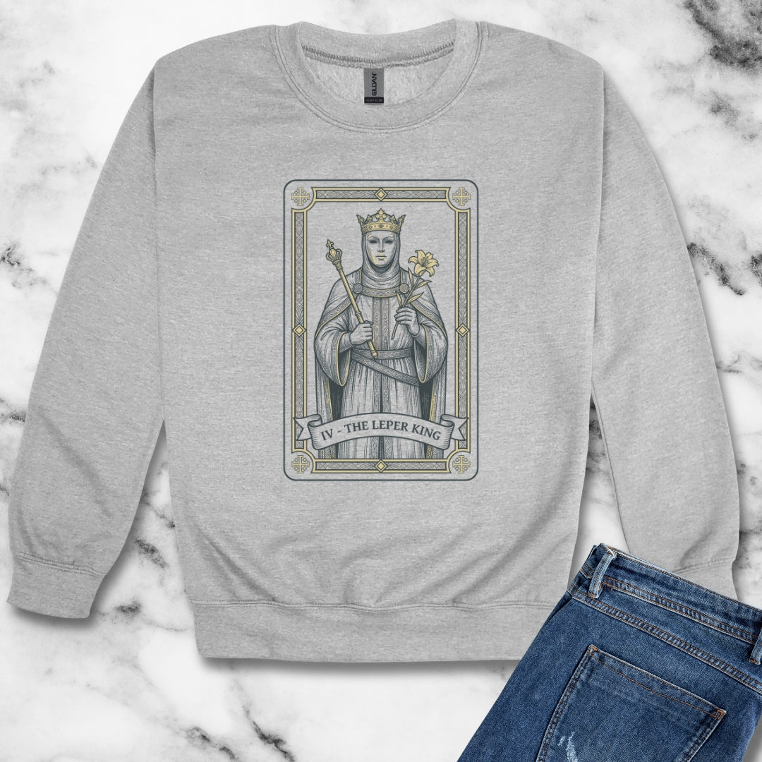 Baldwin Leper King Unisex Heavy Crewneck Sweatshirt