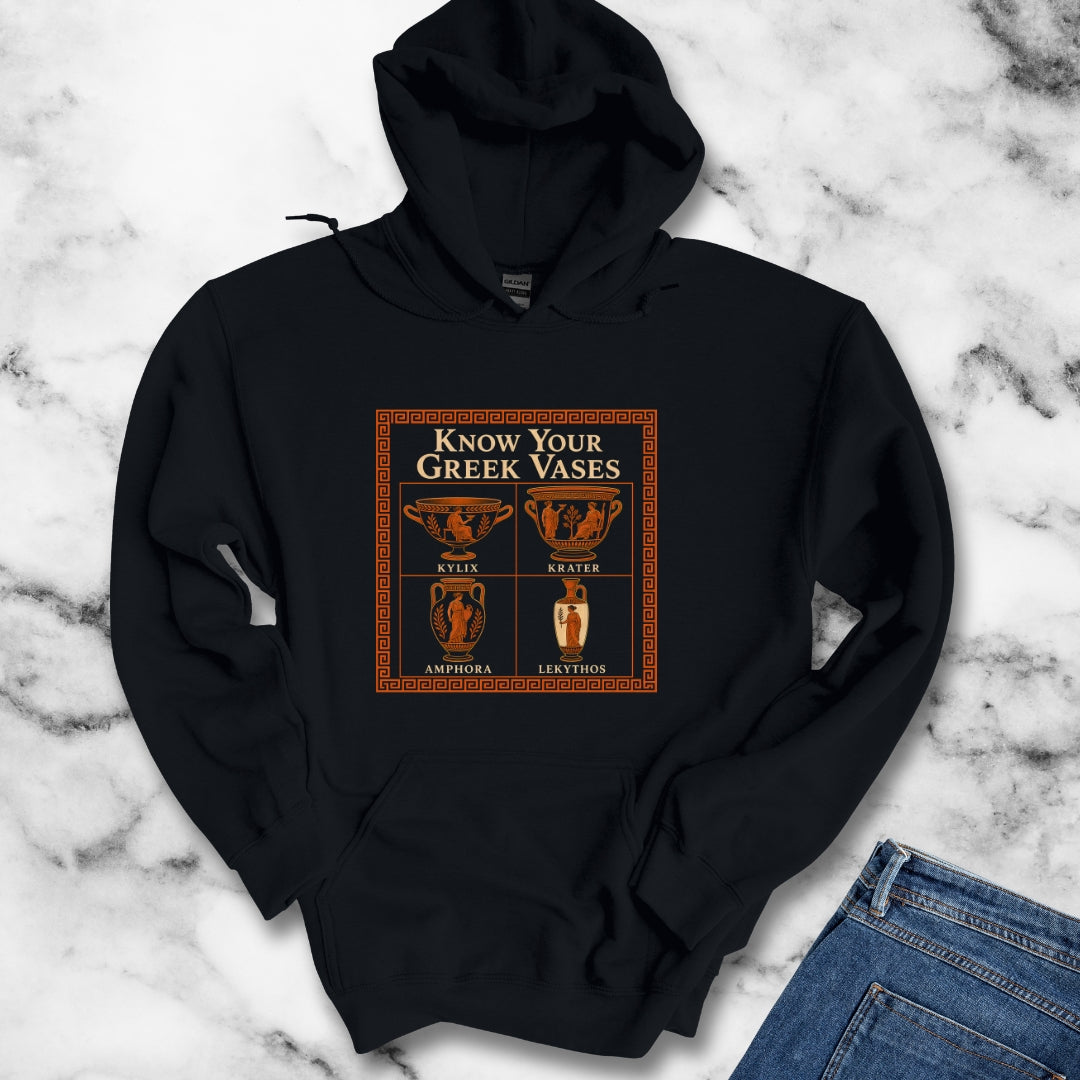 Know Your Greek Vases Red Figure Chart Hoodie