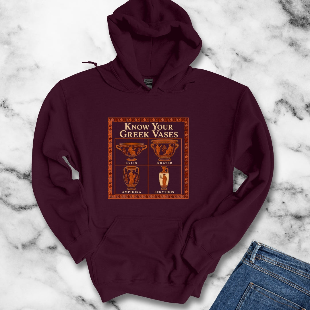 Know Your Greek Vases Red Figure Chart Hoodie