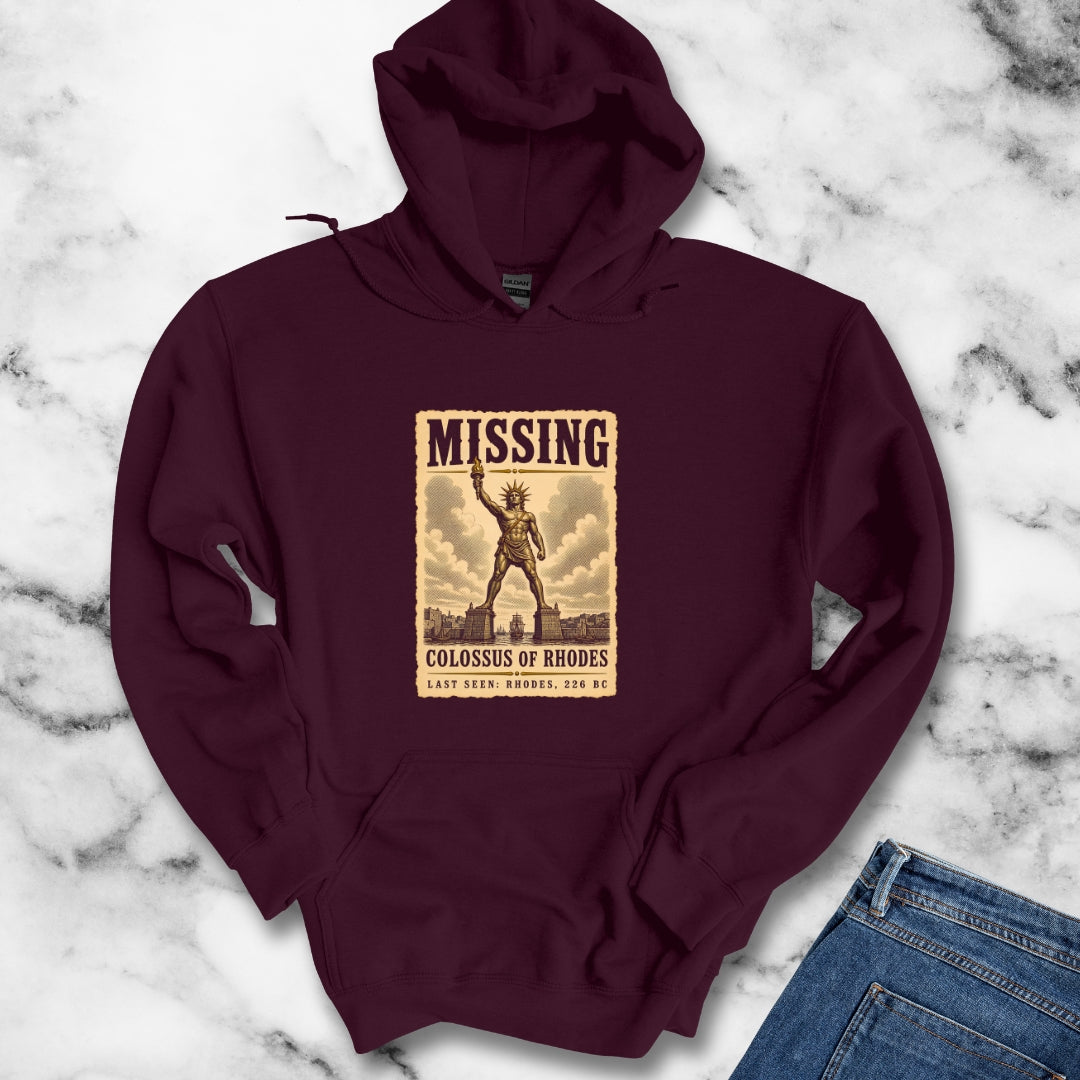 Missing Colossus of Rhodes Poster Hoodie