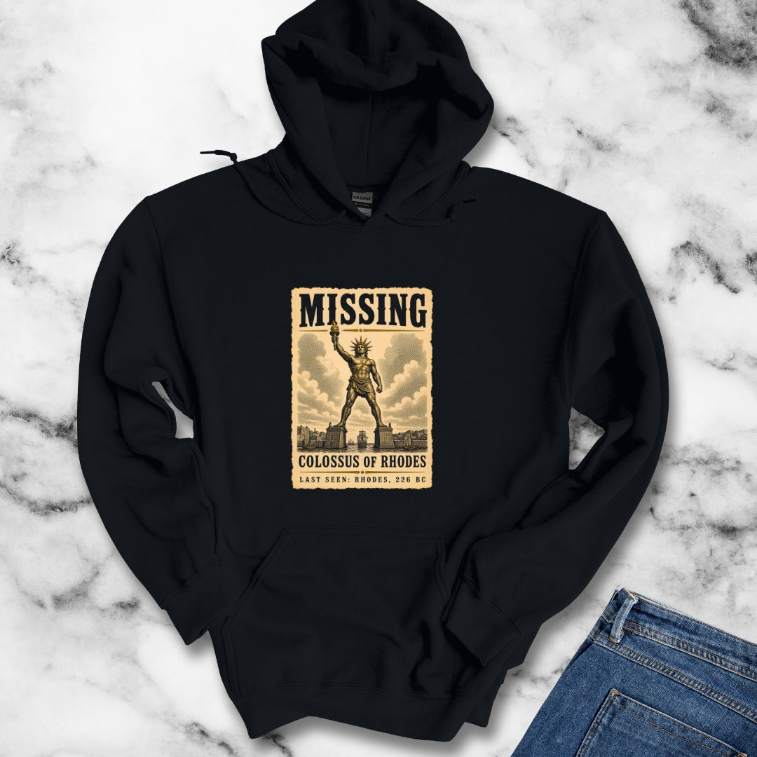 Missing Colossus of Rhodes Poster Hoodie