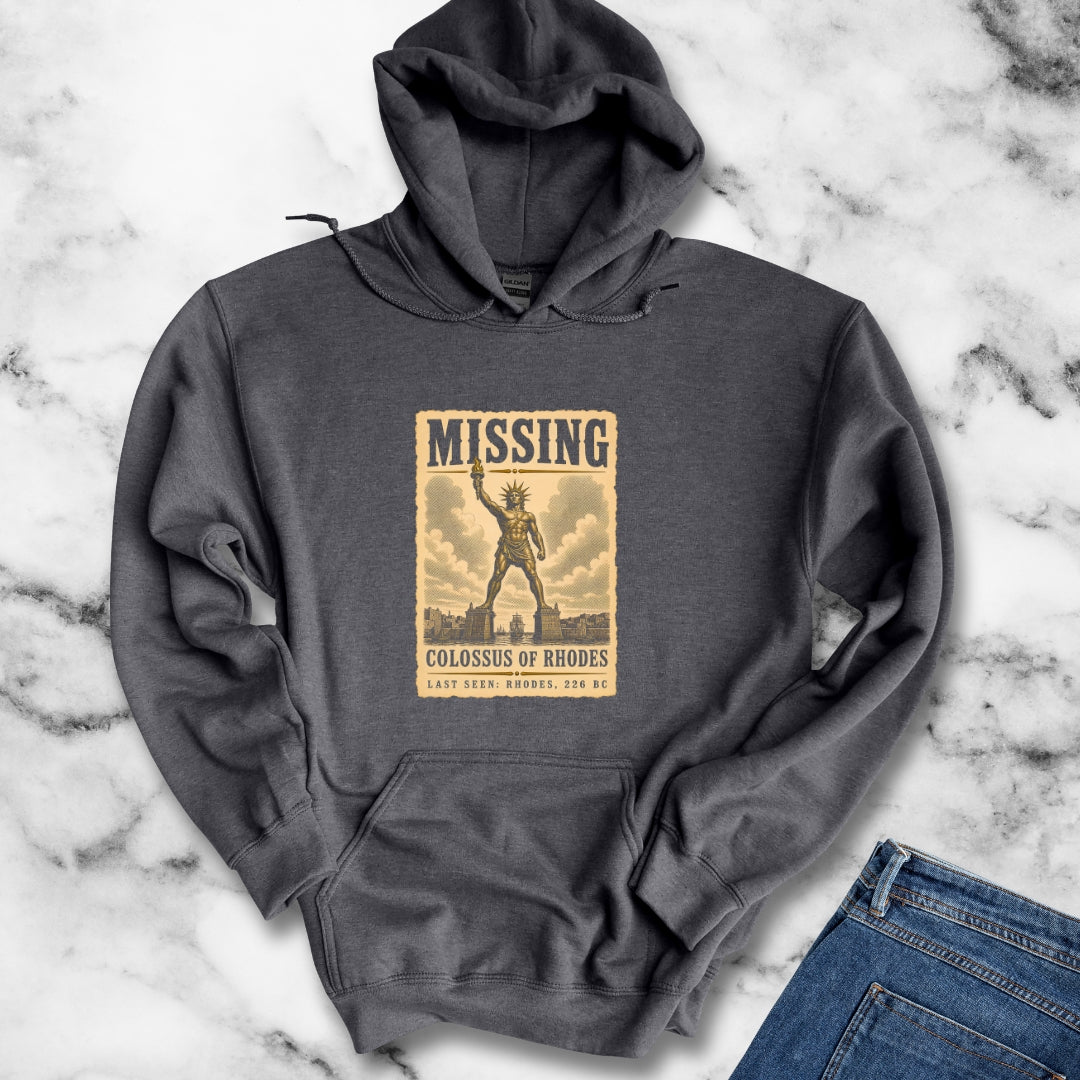 Missing Colossus of Rhodes Poster Hoodie